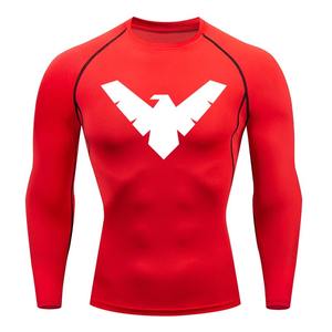 Vêtements de jogging Slim Fit imprimés en 3D Rash Guard personnalisés de qualité supérieure pour hommes chemises stylées d'entraînement en coton biologique 100% - Product Image 6