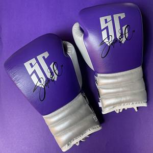 Gants de boxe en cuir professionnels à lacets, tailles personnalisables 8oz-16oz, gants d'entraînement de haute qualité pour toutes les couleurs, vente en gros - Product Image 2