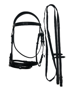 Bridas de equitación de cuero de vaca personalizables de alta calidad con hebillas de latón disponibles en tamaños personalizados - Product Image 5