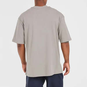 Camiseta cómoda de cuello redondo para hombre, camiseta ligera de algodón transpirable 100% de algodón para hombre, ajuste holgado - Product Image 6