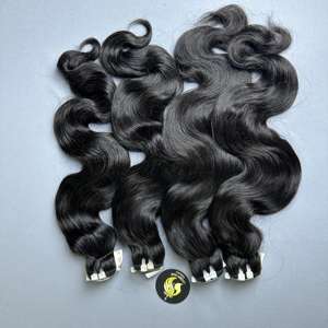Grade 10A 12A Cheveux Humains Vietnamiens Body Wave Bundles 8 "-40" Pouces 100% Cheveux Humains Vierges Non Transformés Deals Natural Black - Product Image 4