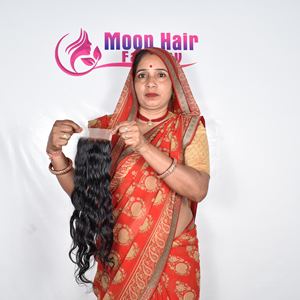 Nouveau Design Unique Fermeture 4*4 Ondulés Couleur Naturelle Noir Cheveux Indiens Boucles Rebondissantes pour un Usage Quotidien Humain Disponible pour le Prix d'Exportation - Product Image 3