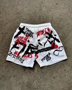 Venta al por mayor de algodón de peso pesado pantalones cortos de gimnasio deportes de lana francés Terry transpirable sudor corto hombres correr entrenamiento pantalones cortos de sudor - Product Image 5