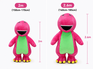 Disfraz de Mascota de <span class=keywords><strong>Dinosaurio</strong></span> Rosa y Verde de Peluche, Traje Inflable para Caminar, para Adultos - Product Image 3