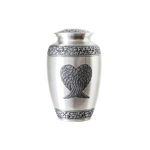 Leaf Engraved <b>Black</b> Enamel Adult Urn Cremation Dome <b>Top</b> Design Brass Adult Engraved Urn Exporters India - Product Image 4
