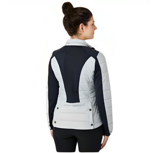 Vente en gros Rembourrage doux Veste d'équitation pour femme équestre avec deux poches zippées Fermeture à glissière avant bidirectionnelle pour cavaliers - Product Image 3