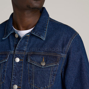 Veste en jean surdimensionnée pour homme, sur mesure, design tendance, prix abordable, service OEM, veste d'hiver pour homme, best-seller - Product Image 6