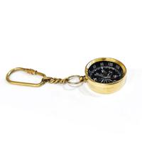 Porte-clés boussole en laiton vintage Mini boussole nautique de travail porte-clés Steampunk aventure cadeau pour Camping randonnée et collectionneurs