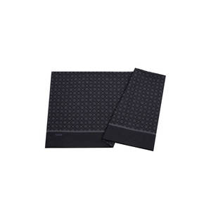 ผ้าพันคอผ้าฝ้ายพิมพ์ลายสีแอนทราไซต์แบบยาว - Product Image 1