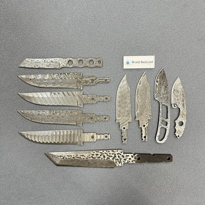 Lưỡi dao làm bằng thép Damascus, lưỡi dao thủ công, lõi thép VG10, kiểu cán bán liền, nhiều loại đầu dao, lưỡi dao săn nhỏ cố định - Product Image 6