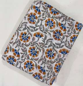 Jaipur ผ้าฝ้ายลายบล็อก100% ทำด้วยมือแบบดั้งเดิมผ้าฝ้ายระบายอากาศเป็นมิตรกับสิ่งแวดล้อม - Product Image 2