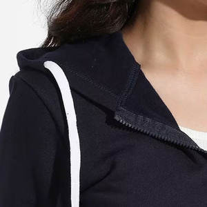 Sudadera con capucha y cremallera completa de la mejor calidad para mujer con diseño de logotipo personalizado, venta al por mayor, logotipo frontal de estilo transpirable del fabricante con capucha - Product Image 6