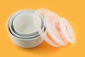 Bol en céramique allant au micro-ondes pour les repas quotidiens Bol de nourriture en céramique blanc brillant pour les maisons minimalistes de HAND MADE CRAFT - Product Image 5