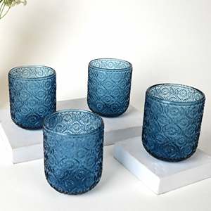 Juego de 4 Vasos Elegantes con Diseño de Estrellas para Decoración del Hogar - Product Image 1