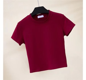 2025 Custom 100% Cotton Crop <b>Top</b> T-Shirt for Women High Quality New Printing Casual Style in Custom Colors for <b>Winter</b> - Product Image 6