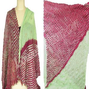 WAVE DESIGN FIL TEINT Polyester Casual Checkered Scarf Long Handmade Indian Wedding Gift Couleurs assorties Poids léger Printemps - Product Image 1