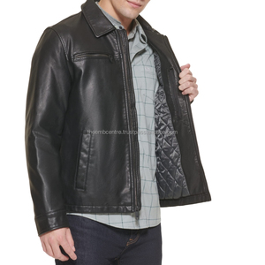 แจ็กเก็ตหนังวัวสำหรับผู้ชายแบบปรับได้เสื้อผ้าแฟชั่นสำหรับฤดูหนาวเนื้อนุ่มแขนยาว - Product Image 1