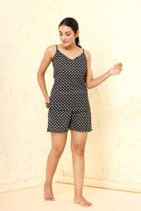 Pijamas de algodón sostenible para mujer, conjuntos de pijama de talla grande de estilo indio con decoración de botones, pijamas de mujer - Product Image 2