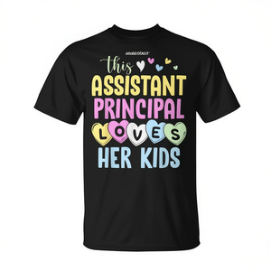 T-shirt promotionnel pour enfants de la Saint-Valentin de l'école du directeur - Product Image 2