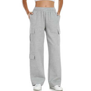 Vente en gros 100% coton Pantalons cargo décontractés super doux et respirants pour femmes Pantalons de jogging pour femmes Pantalons et pantalons confortables pour 2026 - Product Image 1
