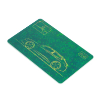 Kartu RFID Hologram Transparan PVC Pelangi Laser dengan Autentikasi Holografik 13.56mhz Desfire