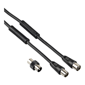 Cable de Audio y Video Negro de 1.5m, Antena de TV de 85 Db con Adaptador, Modelo 00205303 - Product Image 2