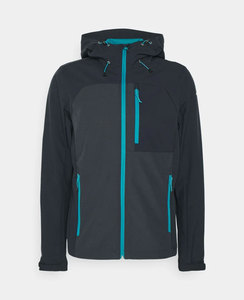 Veste de haute qualité 100% polyester pour homme, tissu softshell d'automne, isolée, respirante, pour le ski, la randonnée, col montant, style urbain - Product Image 4