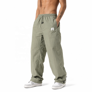 Relaxed Fit Windbreaker men's pants Casual Loose Fit Lightweight Street Fashion Custom Logo OEM Wholesale Supplier USA - Product Image 1
