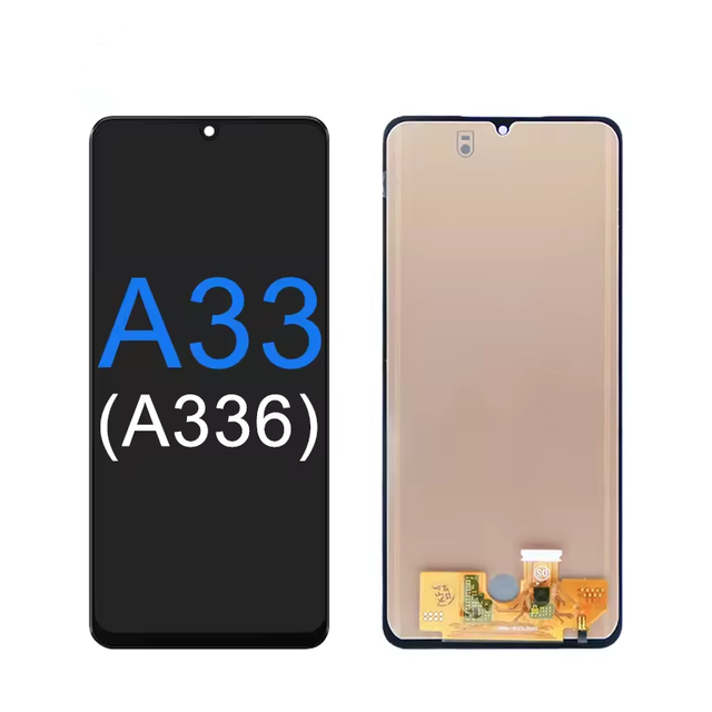 For Compatible Original A33 5G Mobile Phone LCD Touch Screen Digitizer Frame Assembly High Quality 1 Year Warranty 100%