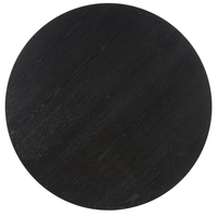 Table basse en bois noir avec un design moderne pour salon, maison, villa, hôtel ou bureau