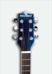 Guitare acoustique SoloBeat SC41CE Dreamnought-Finition mate 4 cordes faite à la main touche en palissandre rouge - Product Image 3