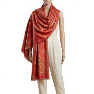 Chal de Viscosa con Sensación de Cachemira para Mujer, Diseño Geométrico de Doble Cara, Bloques de Color, Transpirable, Largo, para Invierno, Uso Diario, Venta al Por Mayor - Product Image 1