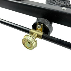 Réchaud de camping à trois brûleurs en fonte au GPL, cuisinière à gaz butane, réchaud de campagne à 3 brûleurs, barbecue portable - Product Image 3