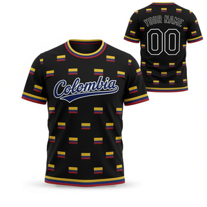 Maglia da Calcio Unisex Colombia WC 2022 per Tifosi con Motivo Bandiera, T-Shirt per il Giorno della Partita, Disponibile in Diverse Taglie, Idea Regalo - Product Image 2