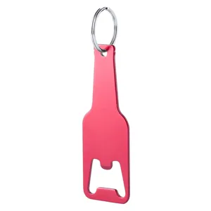 Portachiavi in Metallo Personalizzati con Apribottiglie Basel, Gadget - Product Image 4