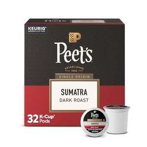 Peet's Coffee, Dark Roast Single Serve Coffee Pods, 100% Arabica Coffee - Single Origin Sumatra 32 Count - Product Image 3