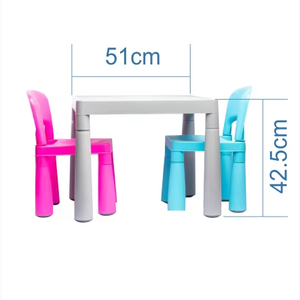 Juego de mesa de plástico plegable de diseño mínimo para niños para la escuela, sala de estar, comedor al aire libre, uso en taller - Product Image 1
