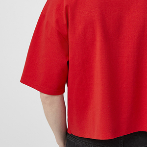 T-shirts personnalisés 100 % coton pour hommes, 280 g/m², coupe ample à épaules tombantes, tissu toile, séchage rapide, respirant - Product Image 6