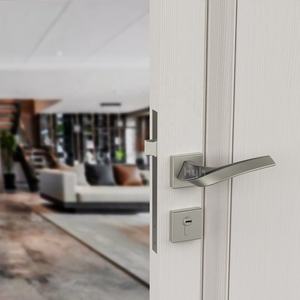 Poignée de <span class=keywords><strong>porte</strong></span> moderne carrée en or rose <span class=keywords><strong>pour</strong></span> usage extérieur et hôtelier, brevetée, garantie 5 ans, axe de 7/8 mm, <span class=keywords><strong>pour</strong></span> portes de 30-70 mm, Guangdong - Product Image 2