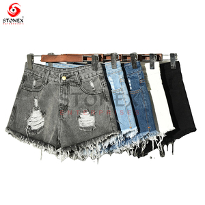 Fashionable Women Plus Size Scrunch Butt <b>Short</b> Denim Pants <b>Pocket</b> Women Ripped Casual <b>Short</b> - Product Image 6