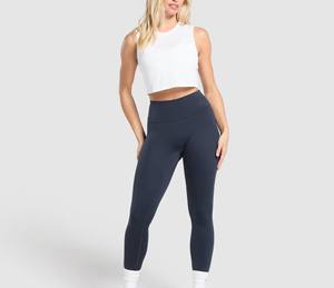 Camiseta sin mangas transpirable de secado rápido para mujer de buena calidad, ropa deportiva cómoda sin mangas, camiseta sin mangas corta para mujer - Product Image 2