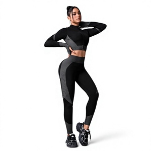 <b>Women's</b> Solid Textured Front Breathable <b>Compression</b> Yoga <b>Shorts</b> Bra Set Crisscross Straps Elastic Waist Quick Dry Stretchy V Cut - Product Image 4
