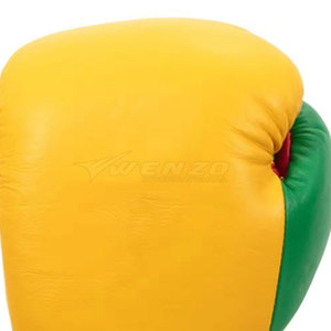 Gants de boxe d'entraînement professionnels en cuir, respirants, personnalisables, confortables, unisexes - Product Image 5