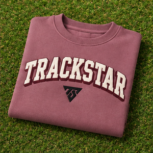 Sudadera de cuello redondo con letras bordadas en color morado polvoriento para mujer, manga larga, estilo Trackstar, OEM, marca privada - Product Image 6