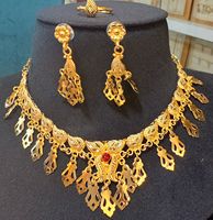 Ensemble de bijoux Dubai Box Chain plaqué or