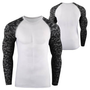 Camiseta de Compresión de Manga Larga para Hombre, de Alta Calidad, en Spandex/Poliéster, para MMA y BJJ, con Logotipo Personalizado Impreso, a Precio Razonable - Product Image 6
