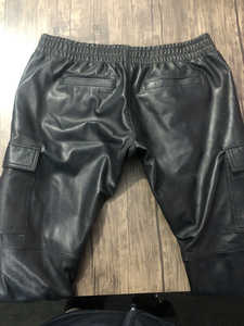 กางเกงหนังแท้คุณภาพสูง 100% ทรงตรง สไตล์ลำลอง ติดกระดุม ยาวปกติ - คุณภาพพรีเมียม แห้งเร็ว น้ำหนักเบา - Product Image 4