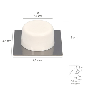 Fermaporta adesivo Wolfpack, bianco - Product Image 2