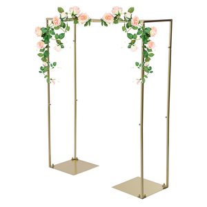 High Quality New Design Wedding Decoration <b>Gold</b> Metal Flower Racks Wedding Flower Stands . - Product Image 4