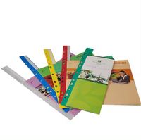 Tiras de Archivo Autoadhesivas de PP (28X297mm) con Compatibilidad Universal de 11 Orificios, Opciones Multicolor, Sin Necesidad de Perforar Más